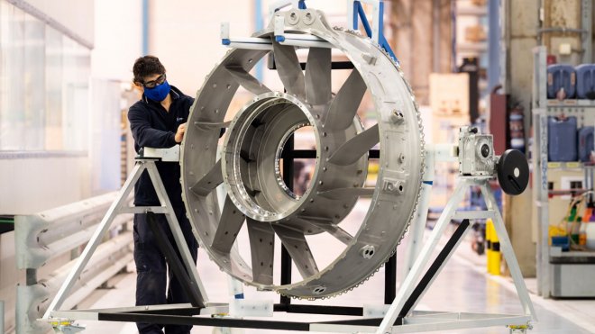 ITP Aero diseña y fabrica una de las principales estructuras del nuevo motor aeronáutico UltraFan® mediante impresión 3D